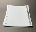 Fused Glass 8 Inch Plate, White with River Rock Design
